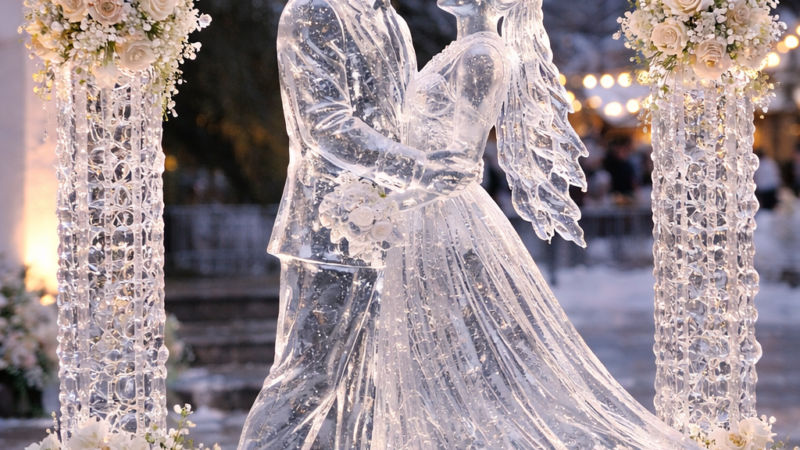 La sculpture sur glace : l&rsquo;art éphémère qui sublime vos événements en 2026